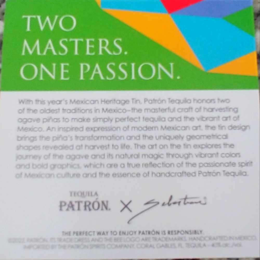 Patrón Silver Tequila Limited Edition Tin 2022 - Picture 4 of 9